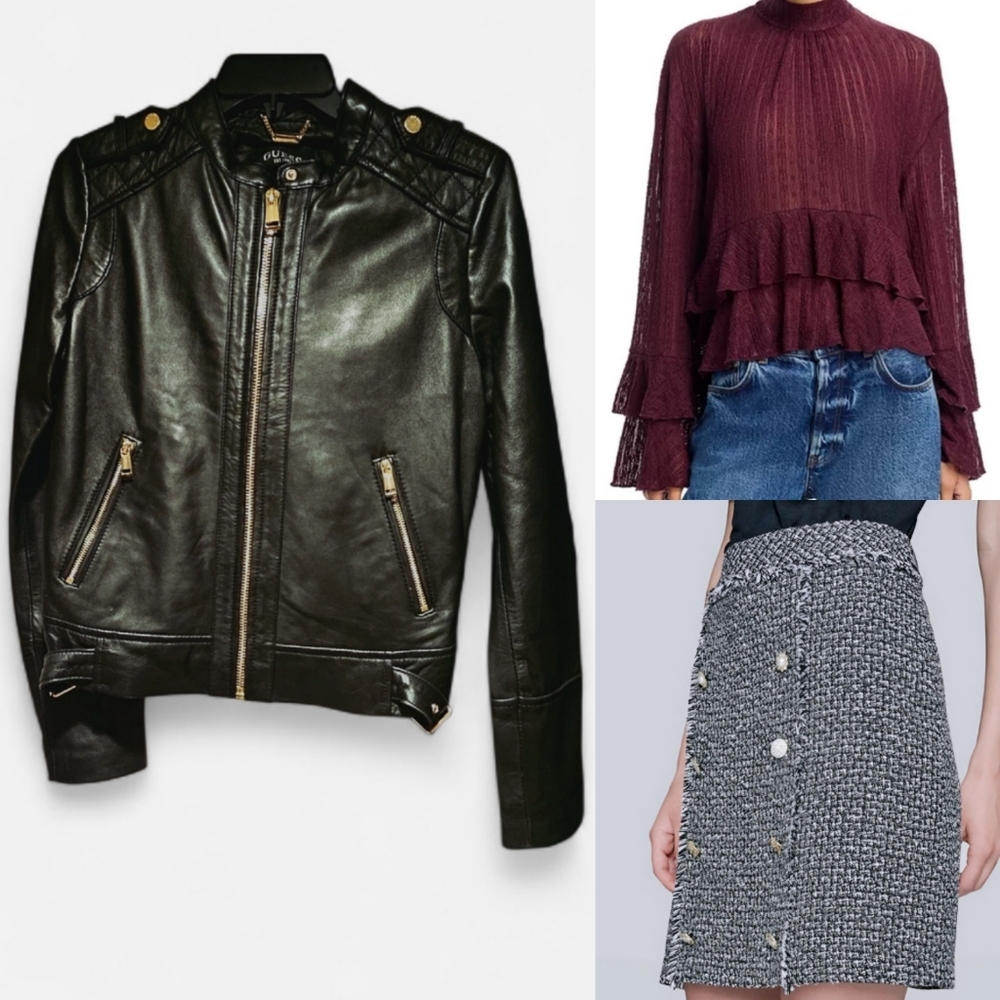 Aqua Mock Neck Ruffled Top - Picture 6 of 9